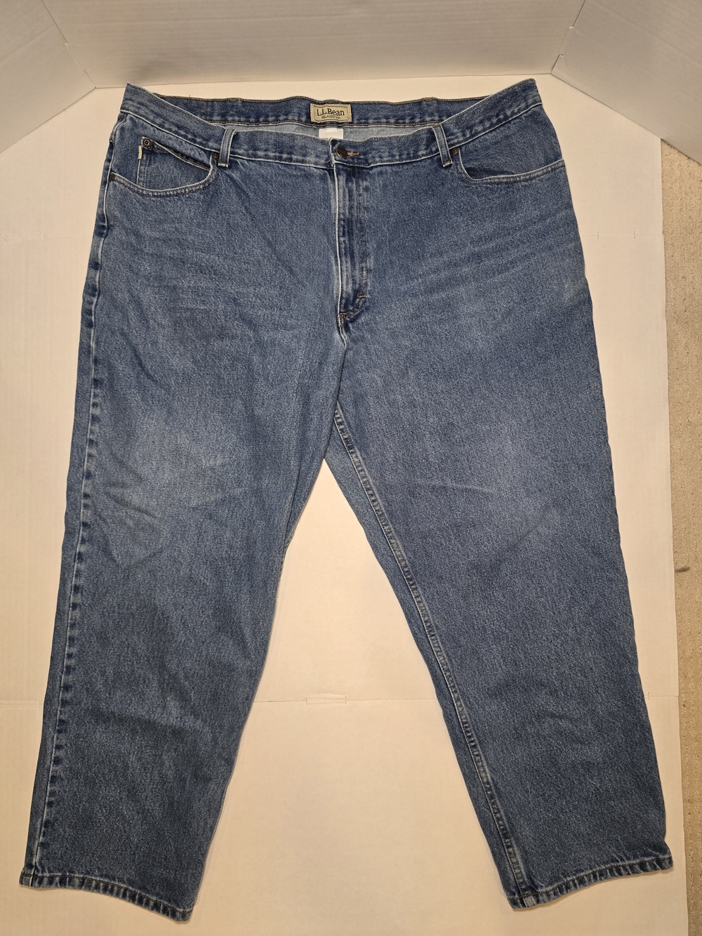 L.L. Bean Men's Classic Relaxed Blue Denim Jeans